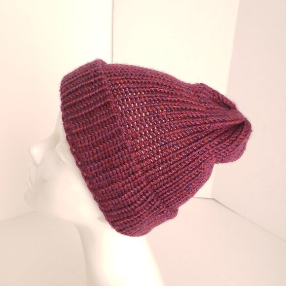 Unisex Adults Crochet Redish Purple Color Cute Hat Beanie - Picture 4 of 8